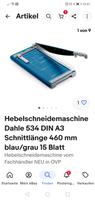 A3 Hebelschneidemaschine Dahle 534 Saarland - Blieskastel Vorschau