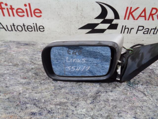 BMW 3er E46 Außenspiegel Spiegel vorne links Silber 475 in Baden
