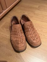 Herren Slipper Leder Gr. 42 braun Hessen - Hohenahr Vorschau