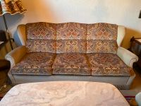 Couch 3-Sitzer und 2 Sessel, Velours mit floralem Muster Rheinland-Pfalz - Mainz Vorschau