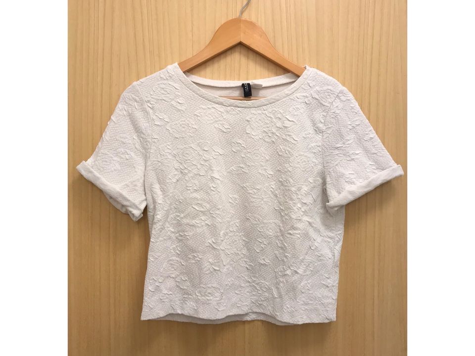 Weißes T-Shirt H&M Devided Größe S (siehe Tragebilder) in Konstanz