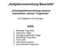 Aufgabensammlung Statik- Schnittgrößenermittlung Kr. Dachau - Dachau Vorschau