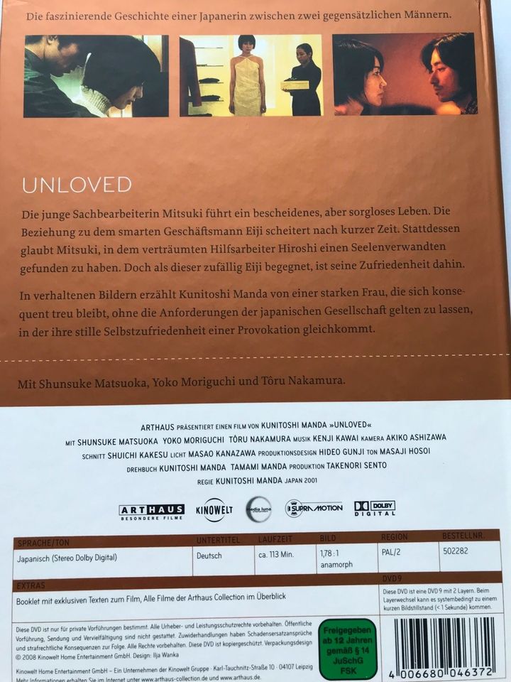 Unloved arthaus Collection asiatisches Kino studiocanal Japan in Dresden