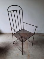 Dekorativer Vintage Metall-Stuhl / Gartenstuhl mit Armlehnen Bayern - Straubing Vorschau