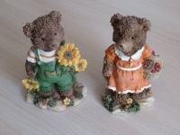 2 Figuren Bären mit Blumen und Korb Dekoration Seneca Design Bayern - Issigau Vorschau