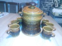 Jasba Keramik Bowle Set Vase + Tassen, Retro Vintage gut erhalten Nordrhein-Westfalen - Baesweiler Vorschau