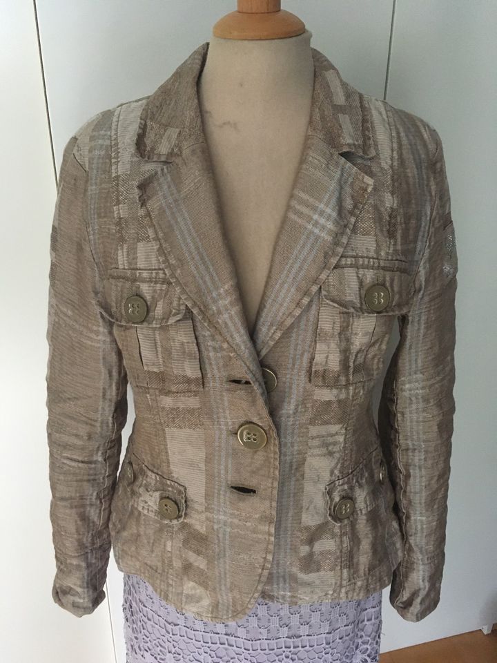 Airfield Blazer Chicago Gr. 40/42 braun-beige top Qualität in Haar