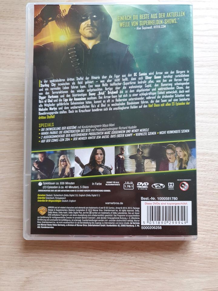 Arrow Staffel 3 DVD in Reichertshofen