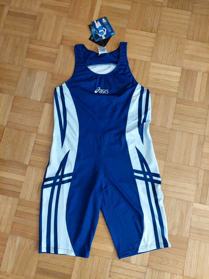 asics team fidal body master Sport-Body Gr. XL Blau Weiß Neu in Augsburg