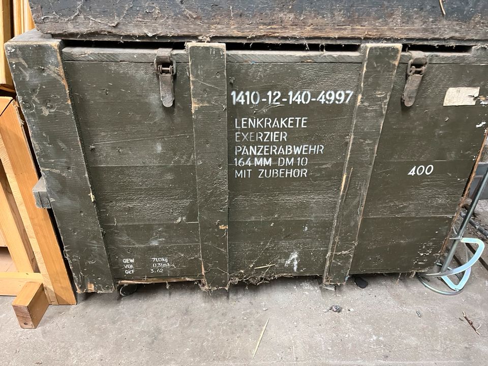 Waffenkiste Holzkiste Truhe Munitionskiste in Runkel