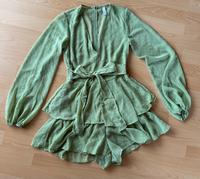 Jumper Jumpsuit kurz Amisu Gr. 34 hellgrün Chiffon Baden-Württemberg - Hildrizhausen Vorschau