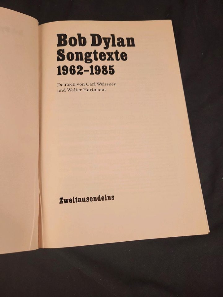 Bob Dylan, Songtexte, übersetzt in Dresden