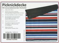 Outdoor Fleece Picknickdecke 130x148 Camping-Strand-& Reisedecke Niedersachsen - Nordhorn Vorschau