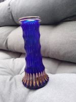 Blumenvase sehr alt blau / gold Nordrhein-Westfalen - Castrop-Rauxel Vorschau