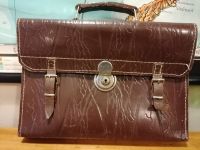 Vintage 50er 60er Aktentasche Schultasche Fahrrad Tasche Nordrhein-Westfalen - Hiddenhausen Vorschau