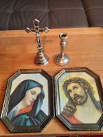 Jesus und Maria Bild Bilder Antik mit Kreuz und Kerzenständer Nürnberg (Mittelfr) - Mitte Vorschau