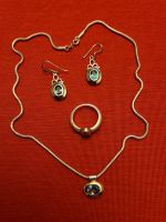 Schmuckset, Ring, Ohrringe, Kette. Silber 925 mit Aquamarin Bayern - Straubing Vorschau