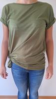 Stylisches G-Star Shirt mit Knoten in Olivgrün, Größe XS Bayern - Lichtenfels Vorschau