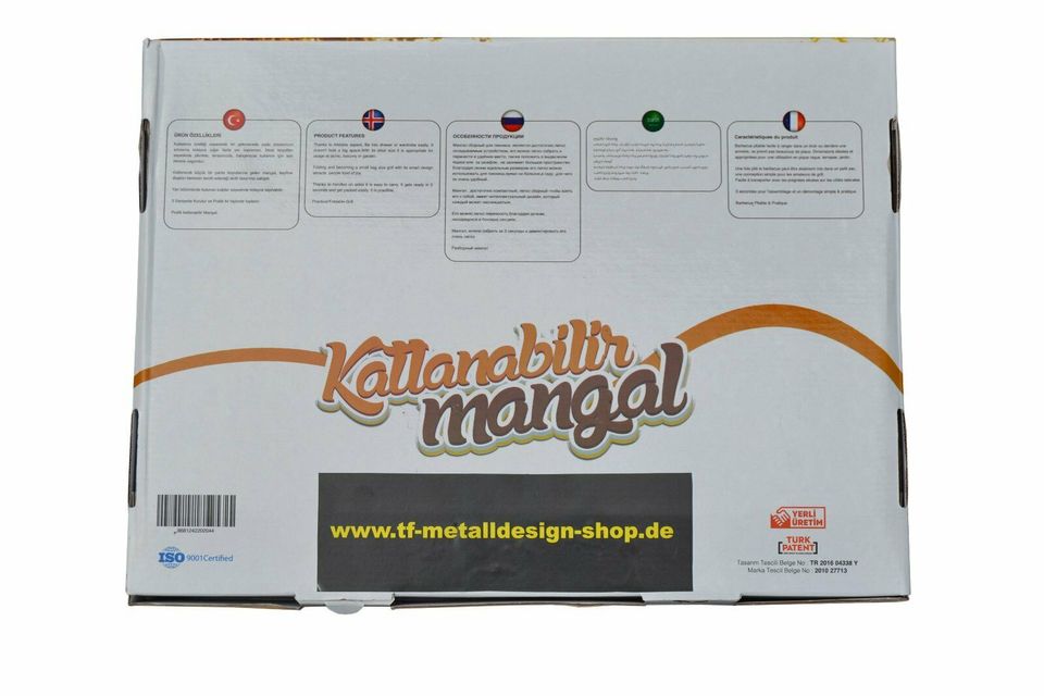 Schaschlik Grill Mangal Camping & Angler Grill Klappbar Edelstahl in Fulda