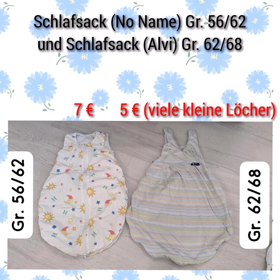 Schlafsäcke Alvi und Co in Gr. 50/56, 56/62, 62/68 und 70, ab 5€ in Singen
