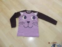 Shirt Longsleeve ej sikke lej Öko flieder Katze Mädchen Gr 98 NEU Hessen - Florstadt Vorschau