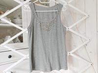 Marc O'Polo Top Gr. S 36 Tanktop grau Nieten Shirt Nordrhein-Westfalen - Herford Vorschau