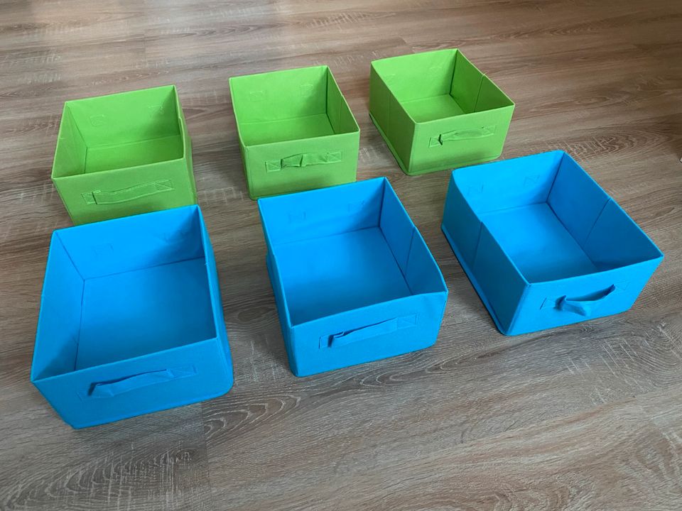 Aufbewahrungsboxen Kinderzimmer Spielsachen Blau Grün in Leutenbach