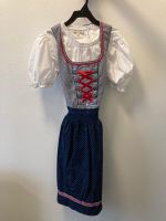 Kinder Dirndl blau weiß mit Bluse Gr. 158 C&A Bayern - Freising Vorschau