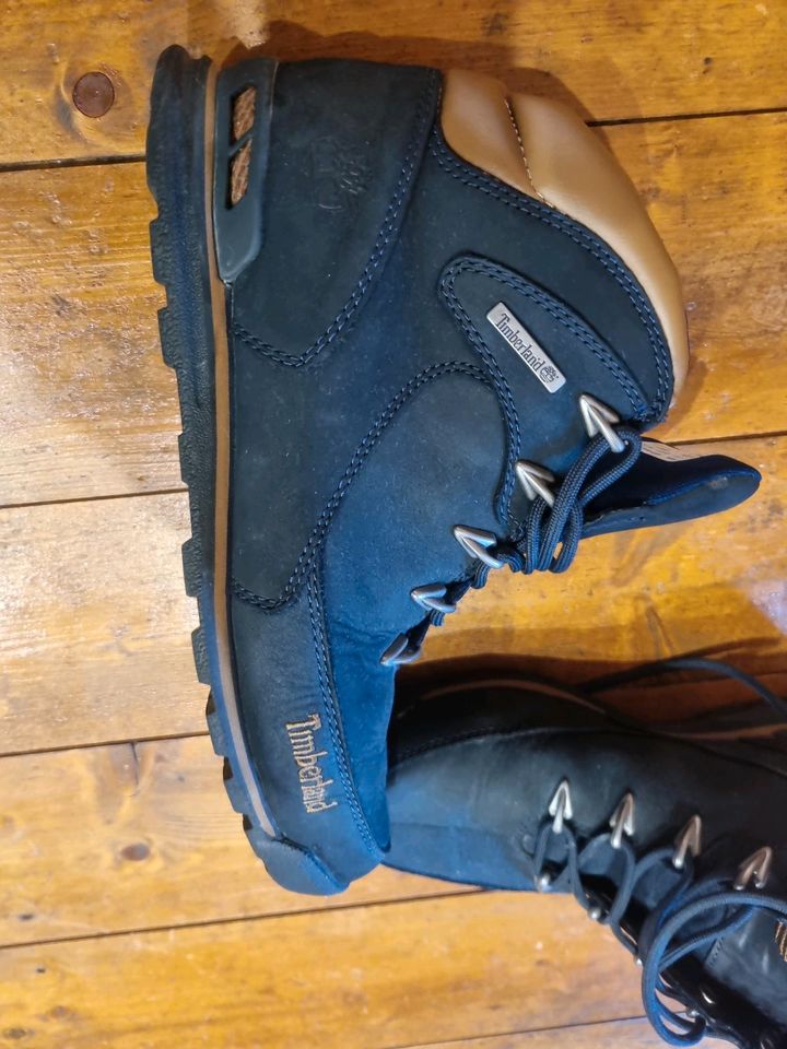 Timberland boots Stiefel kaum getragen dunkelblau Größe 9.5 /44 in Wermelskirchen