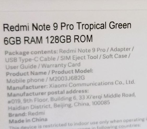 Xiaomi Redmi Note 9 Pro Tropical Green Smartphone 128GB 6GB in Bad Mergentheim