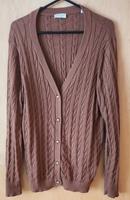 Feinstrickcardigan mit Zopfmuster Cognacfarbe  Größe 44 Hessen - Bad Hersfeld Vorschau