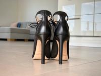 Jimmy Choo Sandale, transparenter Raffia-Look, Gr. 36 Hessen - Limburg Vorschau