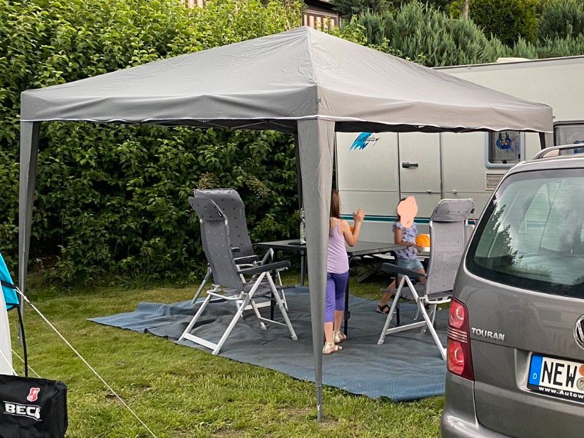 Pavillon Überzug Anthrazit Grau 3x3 Meter (Neuwertig!) in Altenstadt an der Waldnaab