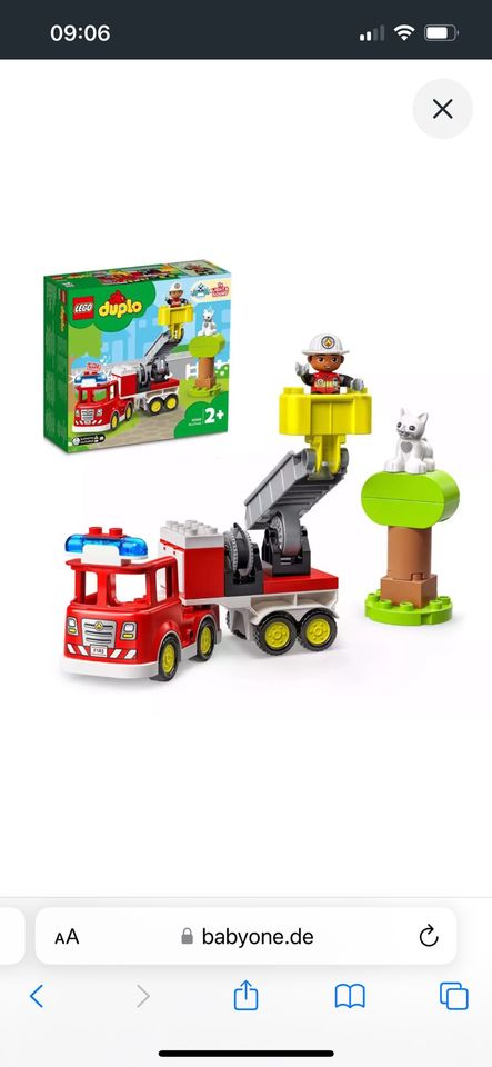 Lego Duplo Feuerwehrauto in Deggendorf