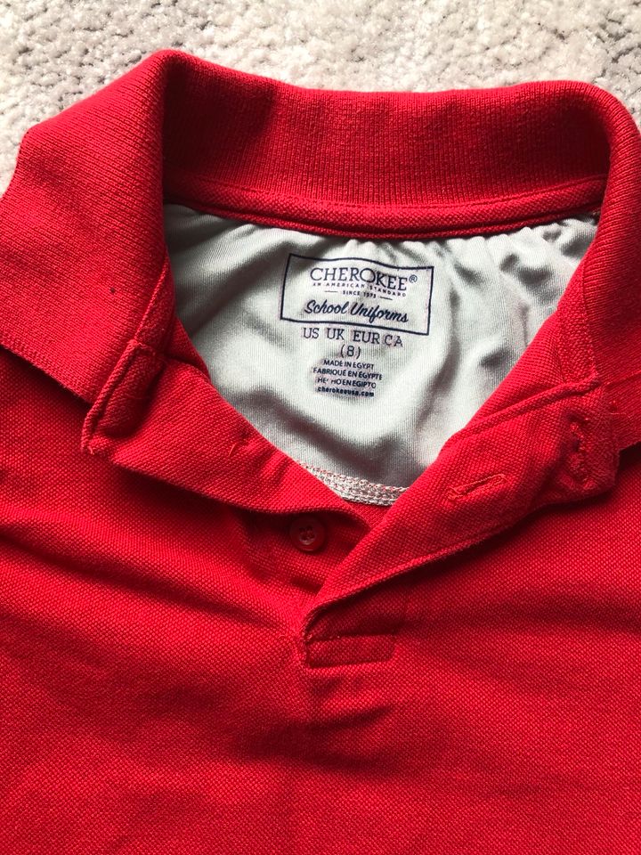 Poloshirt Polo Shirt Cherokee rot Gr. 8 Jahre in Gilching