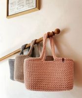 * handmade * Shopper Tasche Handtasche Korb Accessoires Sachsen - Weinböhla Vorschau