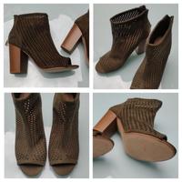 Absatzschuhe von JustFab, Peep-Toe, Gr. 38, Khaki Innenstadt - Köln Altstadt Vorschau
