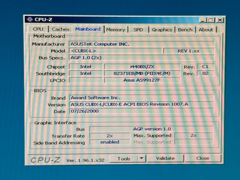 ASUS CUBX-E, Pentium 3, 800MHz, Socket 370 in Malsch bei Wiesloch