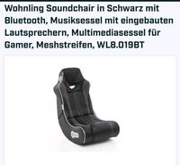 WOHNLING Soundchair CHEATER in schwarz Nürnberg (Mittelfr) - Oststadt Vorschau