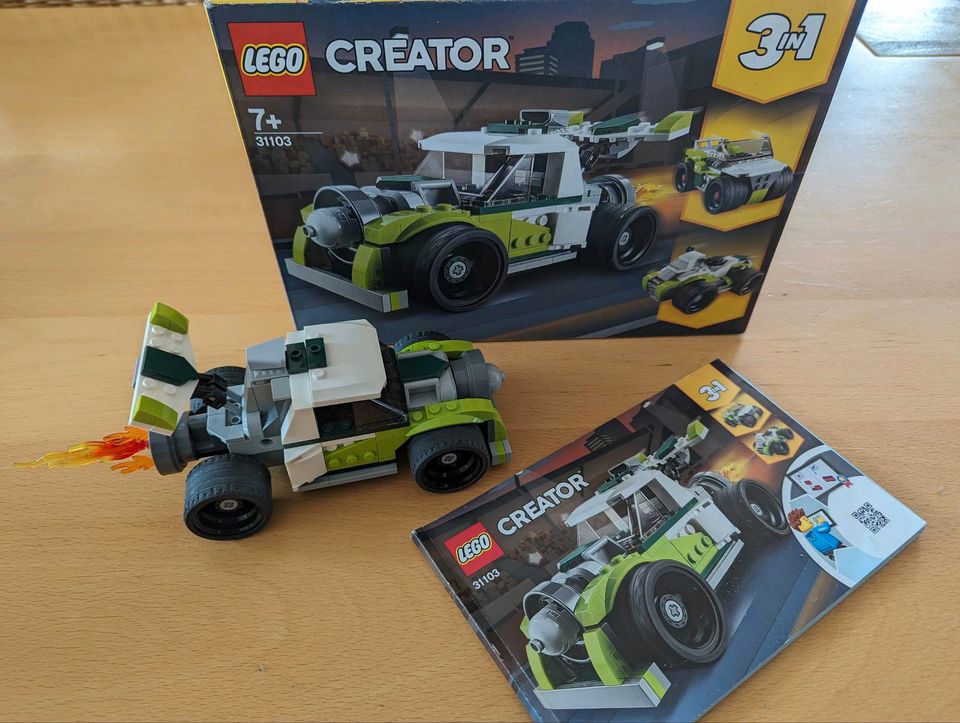 Lego Creator 31103 3in1 Raketenauto in Lage