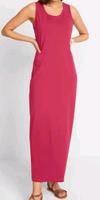 Stretch Maxikleid dunkelpink Baumwolle Gr.40 42 Nordrhein-Westfalen - Erkrath Vorschau