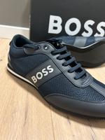 Sneakers Hugo Boss Original Rusham Gr. 44 dunkel Blau NEU Niedersachsen - Velpke Vorschau
