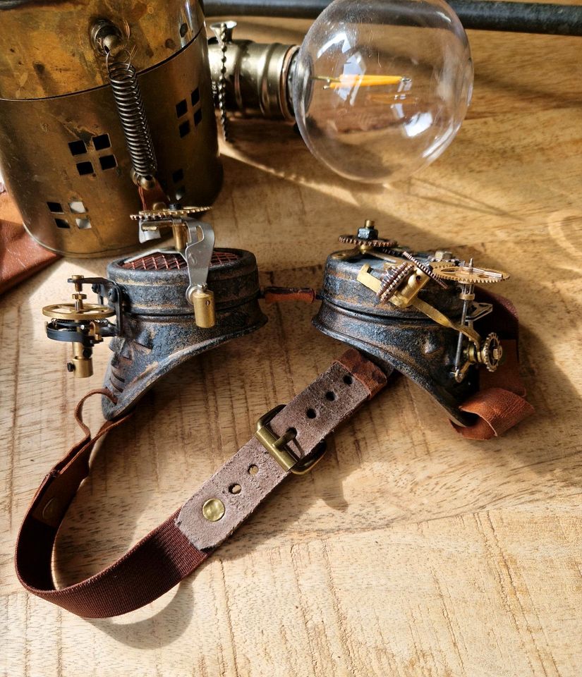 Steampunk Goggles-Endzeit- Schweiss Brille in Schwelm