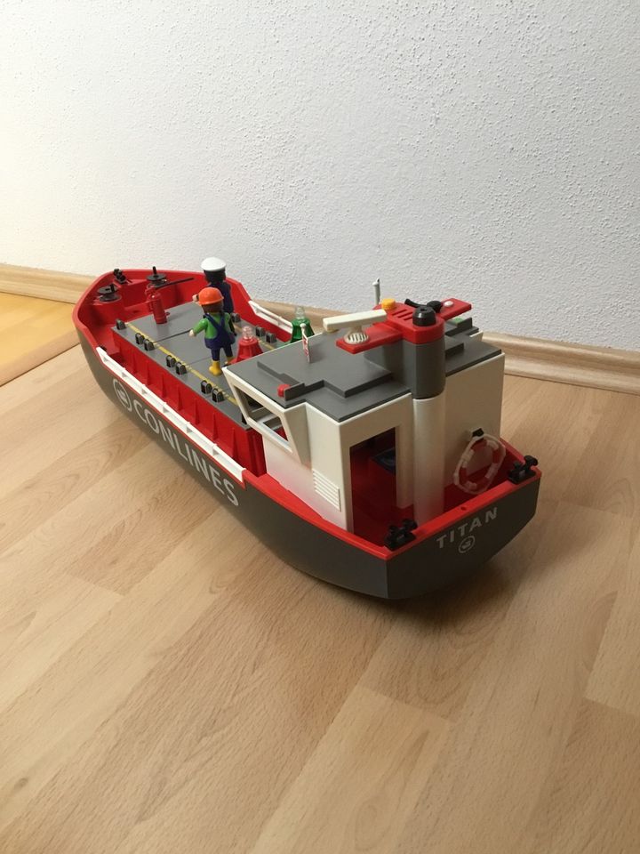Playmobil großes Frachtschiff 4472 Containerschiff Conlines in Schwabmünchen