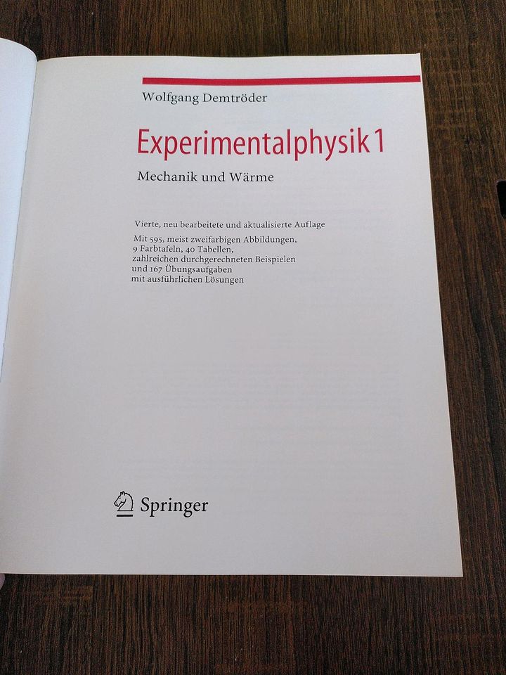 Demtröder Experimentalphysik 1 Mechanik und Wärme in Fürth