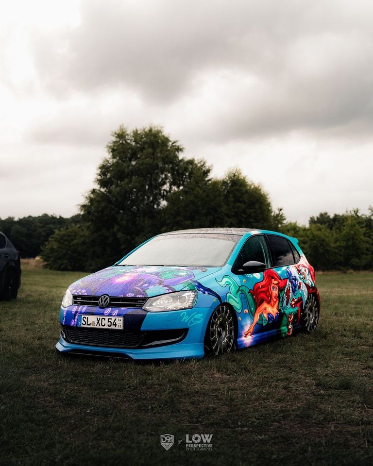 VW Polo 6R 1.2 Tsi Show-Car OZ-Felgen Luftfahrwerk Scary Mermaid in Harrislee