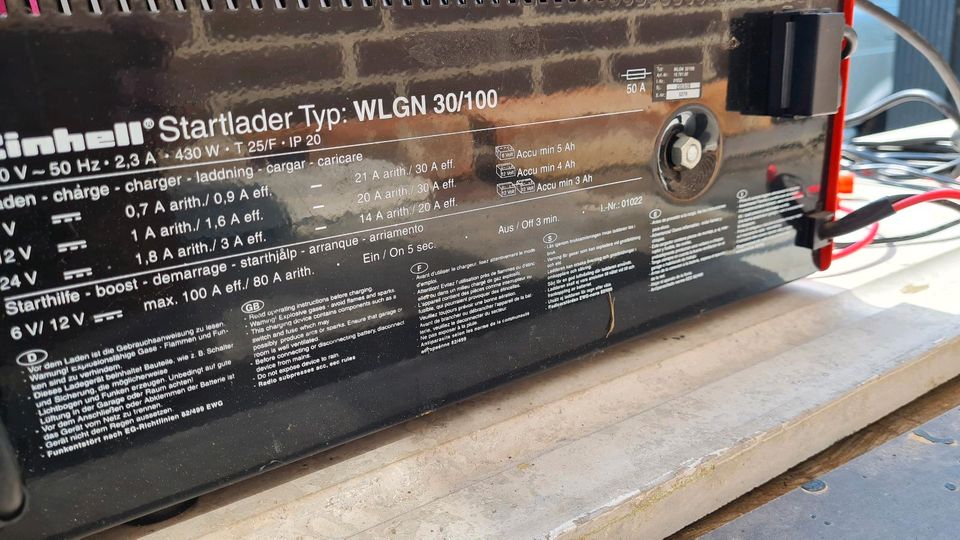 Einhell Autobatterie Ladegerät Mit Starthilfe WLGN 30/100 30 in Harsum