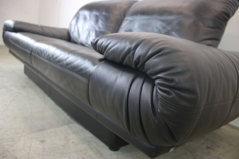 Rolf Benz Sofa 345 Modell Zweisitzer Designer Couch Schwarz Leder in Berlin