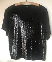 MONKI Pailletten Shirt Schwarz S M Oversized Festlich Kr. München - Garching b München Vorschau