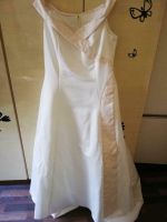 Brautkleid Größe 44/46 Creme beige, weich fließender Stoff Sachsen-Anhalt - Westeregeln Vorschau